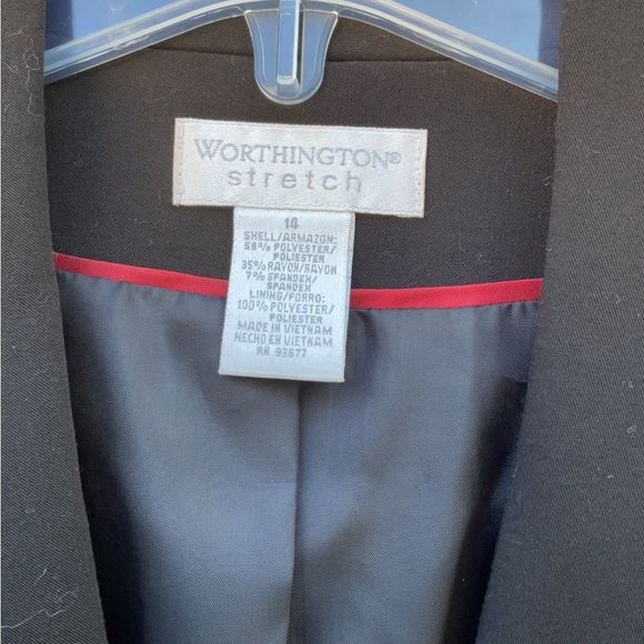 Take 50% OFF- Worthington Stretch Black Women's Jacket, Size-14 - Picture 4 of 7